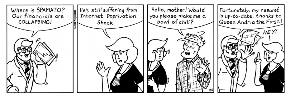 acedev comic, webcomic for Monday 08 Aug 2016
